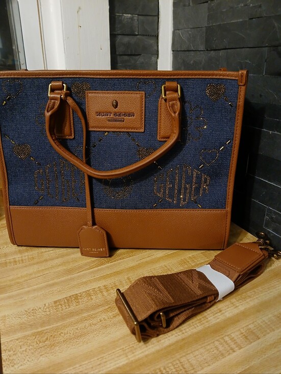 Kurt Geiger Handbags - SOLD DO NOT BUYKurt Geiger NWT Denim & Leather Tote/Crossbody & Dustbag